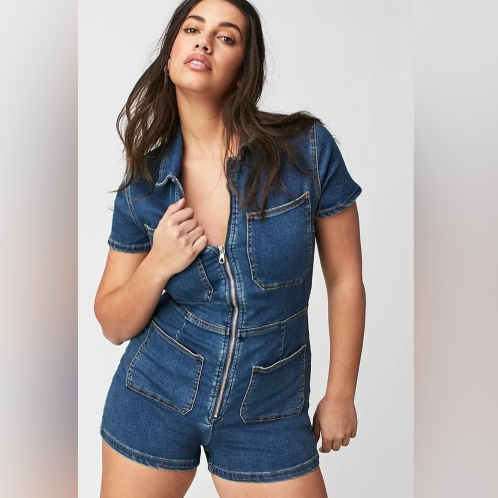 Free People CRVY Lennox Shortsuit Free People Discontinued Size 16